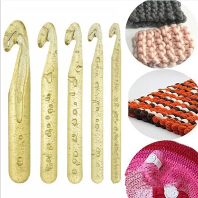 ABS PLASTIC CHUNKY Crystal Crochet Hook Needle Knitting Wool Hook