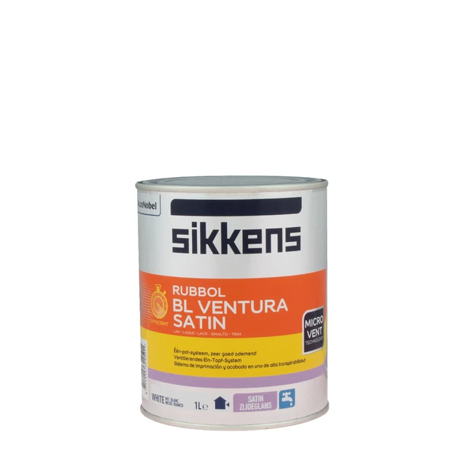 Sikkens Rubbol BL Ventura raso bianco 1 L, acquoso Vernice finestra