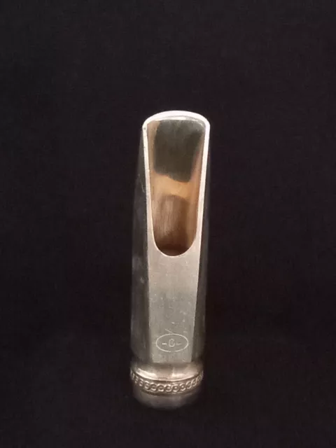 Selmer Alto Saxophone Mouthpiece. Size C.  Silver Plate