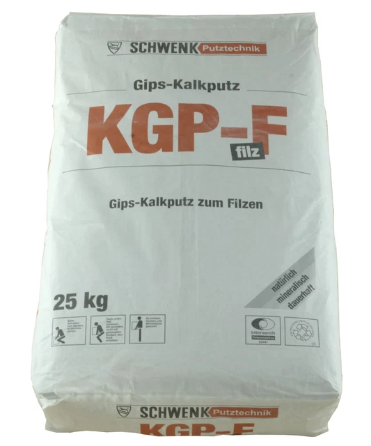 Schwenk KGP-F , Kalk- Gipsputz zum Filzen, Innenputz, Unterputz, 1 kg bis 10 kg