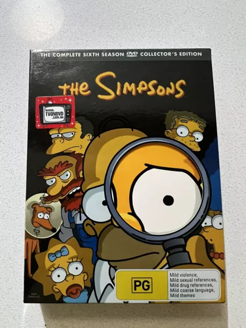 (QQ) The Simpsons The Complete Sixth Srason (DVD, 4 Disc Set Collectors Edition