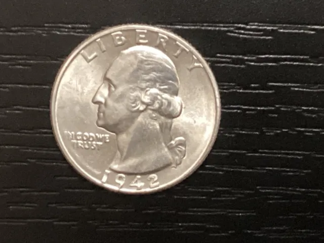 LOOK! 1942 Washington Quarter ~ Gem BU ~ 90% Silver