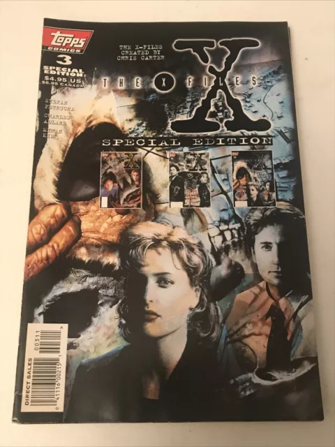The X-Files # 3 Topps Comics Issue Comic Book Special Edition