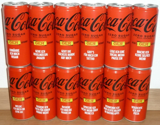 RARE COCACOLA COKE zero FIFA WORLD CUP 2022 soccer QATAR can SET cans