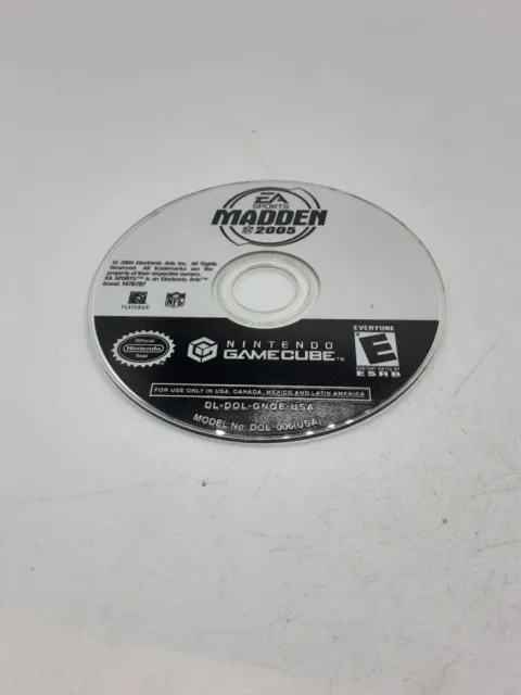 Madden NFL 2005 (Nintendo GameCube, 2004) DISC ONLY