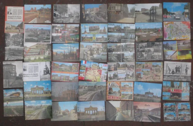 40 x Postkarte Berliner Mauer Sektorengrenze Berlin Zonengrenze Ansichtskarte