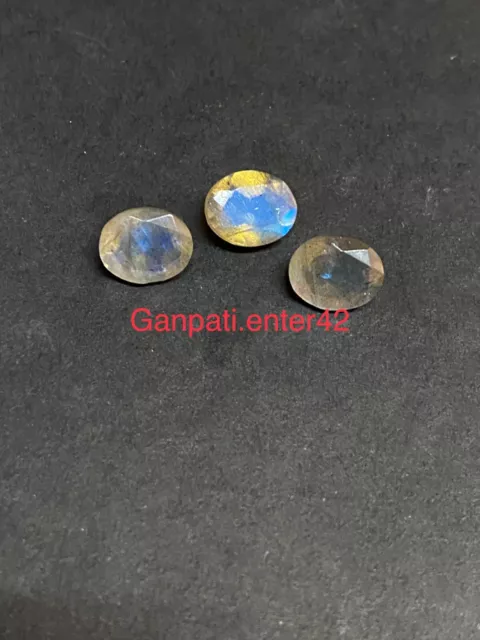 Natural Labradorite Faceted Oval Cut 12x10 MM Calibrated Size Loose Gemstone E