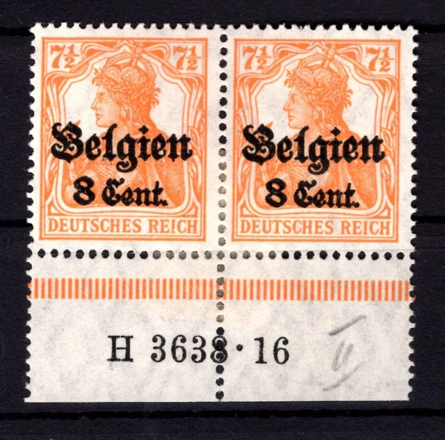 Belgique 13aI Han Avec Rainure Dans Ur, Autrement Neuf (L1282