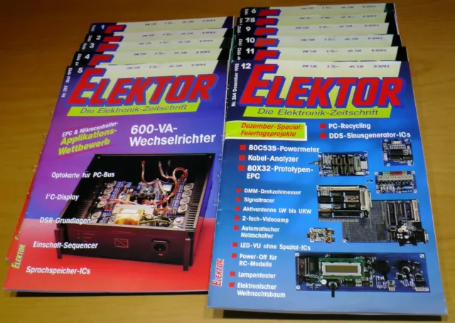 Elektor Zeitschrift kompletter Jahrgang 1992 (11 Hefte)