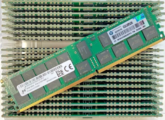 HPE 4x 16GB 64GB Mémoire RAM pour HP Z440 Z640 Z840 ECC Enregistré DDR4 2133 MHZ