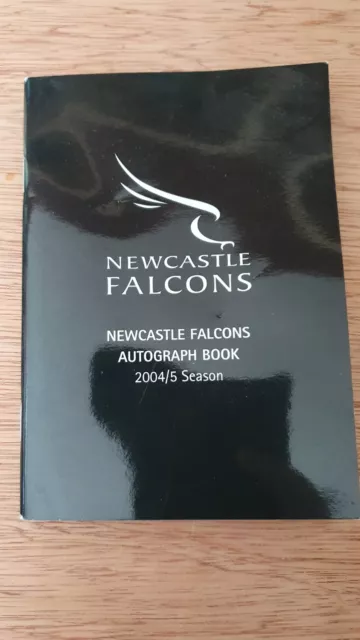 Newcastle Falcons Rugby Union Autograph Book 2004/5 Season Jonny Wilkinson