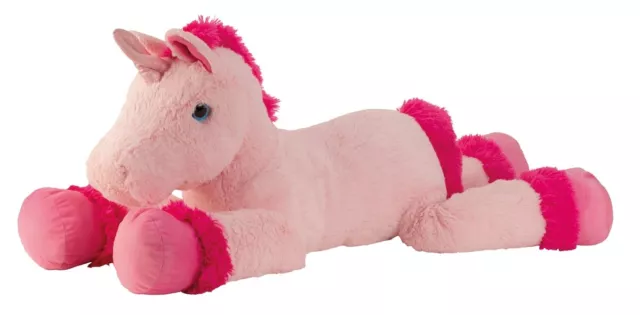 XXL Einhorn Rosa Pink 110 cm Plüschtier Kuscheltier Stofftier Plüsch Unicorn