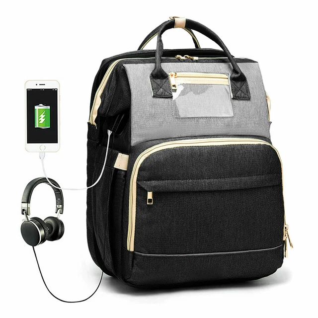 3 in 1 Baby Diaper Bag Backpack with Changing Station for Boy Girl Waterproof