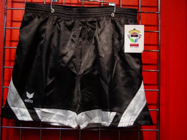 NEW Old Stock VINTAGE RETRO 80S 90S ERIMA Soccer Shorts 27000 Houston BLACK