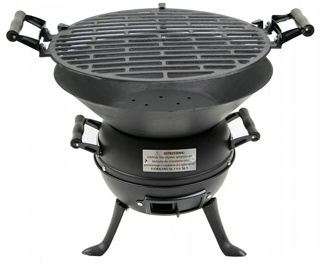 Gusseisen Feuerstelle BBQ tragbar anthrazit Grill Stahl Camping Garten Grill UK