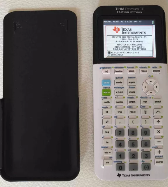 Calculatrice Texas Instruments TI-83 Premium CE Python mode examen + câble