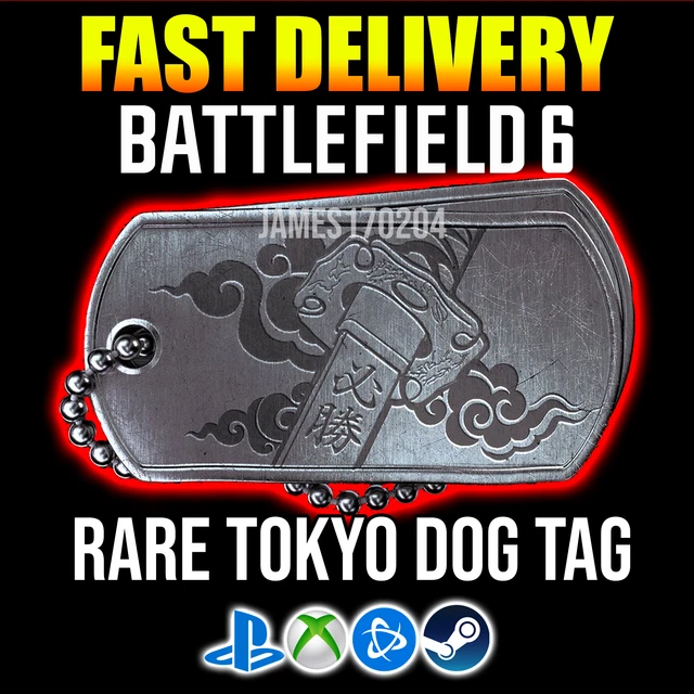BATTLEFIELD 6 TGS 2025 Limited Dog Tag Keychain Item Code Tokyo