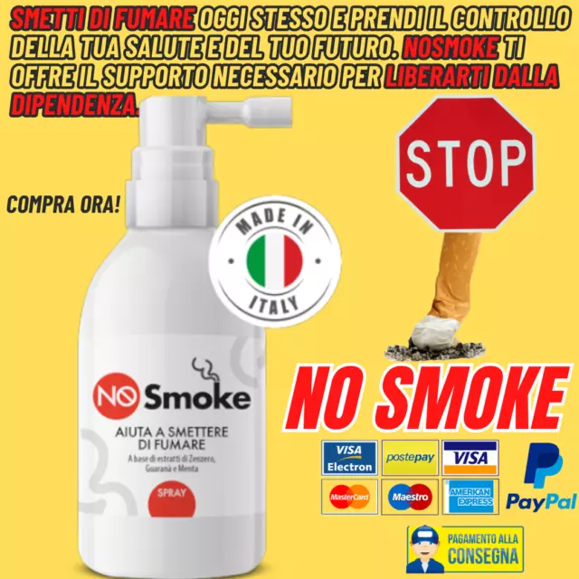 NO SMOKE come smettere di fumare senza soffrire metodo efficace 30 40 50 60 anni