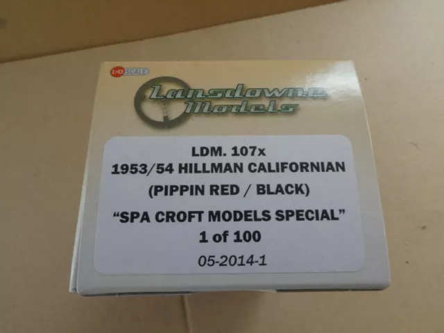 Brooklin Lansdowne LDM 107x Hillman Californian spa croft special 2 tone rare 2