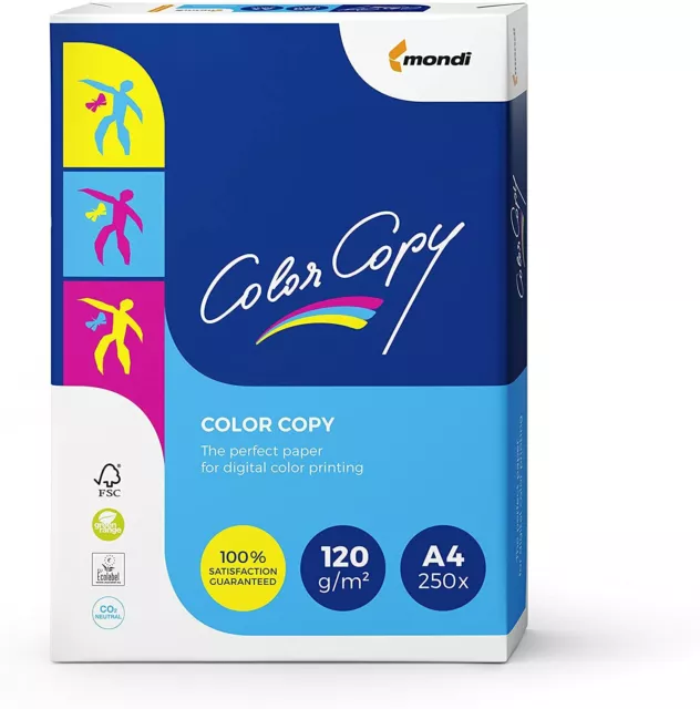 Mondi Color Copy Laserpapier 120g/m² DIN-A4 250 Blatt weiß Kopierpapier Papier