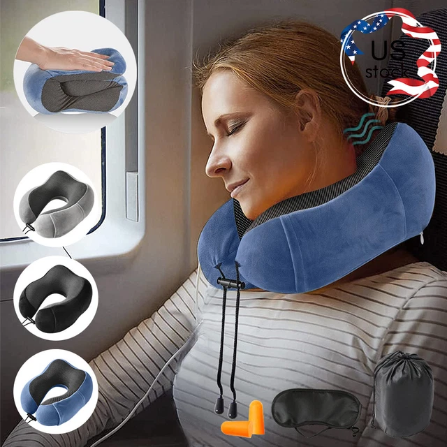Memory Foam U-Shaped Travel Pillow Neck Support Head Rest Car Plane Soft Cushion