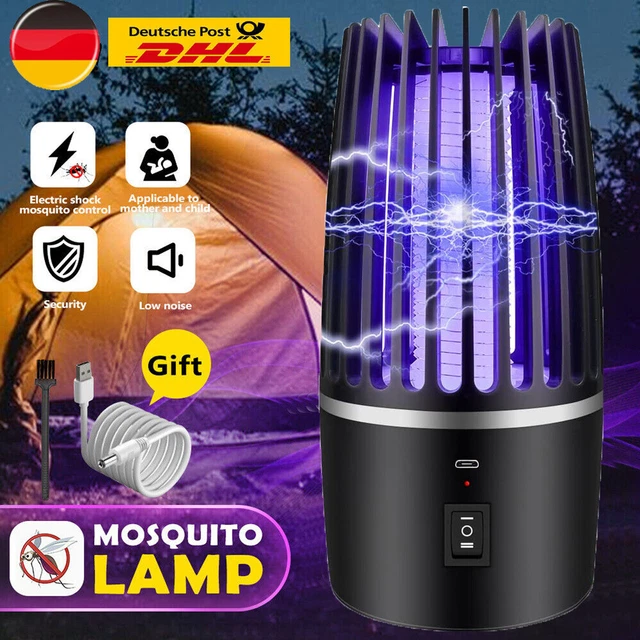 Elektrischer Moskito Killer Insektenvernichter LED Insektenlampe Mückenfalle USB