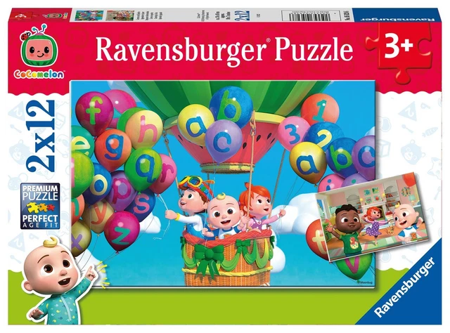 Ravensburger Kinderpuzzle 05628 - Lernen und Spielen - 2x12 Teile Cocomelon...