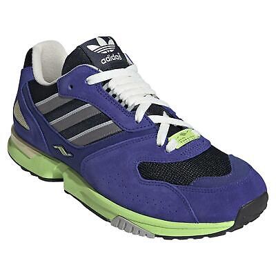 Adidas Originals da Uomo Zx 4000 le Scarpe da Tennis Blu Viola Nuovo Retrò BNWT