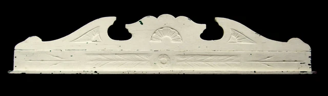 Antique reclaimed pine pediment architectural salvage
