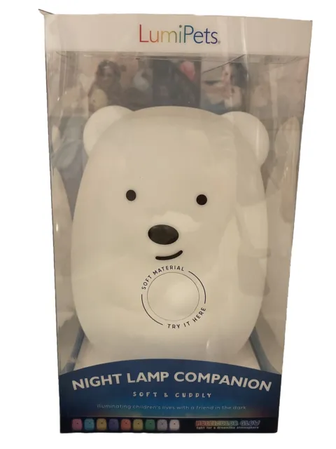 Lumipets Bear LED Nursery Kids Night Light Color Changing Touch Sensor & Remote