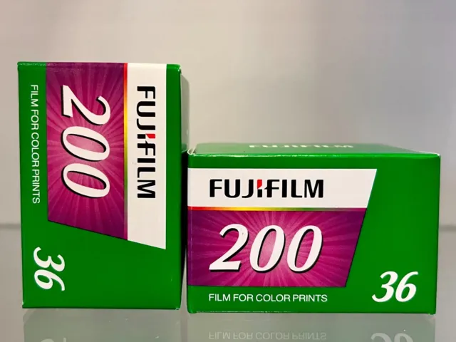 2 Rolls - Fuji Fujifilm 200 ISO 135-36 35mm 36exp Colour Film