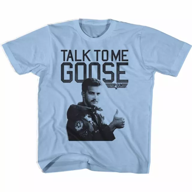 Top Gun Movie Vintage Talk To Me Goose Anthony Edwards Youth T Shirt 2T-YXL