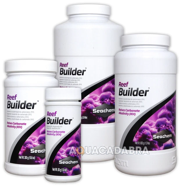 SEACHEM REEF BUILDER 50g 300g 600g 1.2kg CARBONATE ALKALINITY AQUARIUM FISH TANK