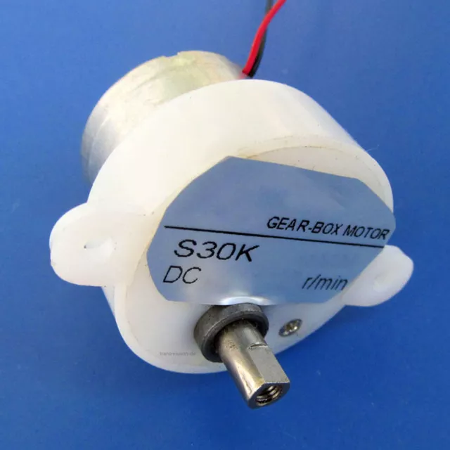 DC 6V 12V Getriebemotor 7RPM-40RPM Kunststoff Getriebe Micro Elektromotor S30K