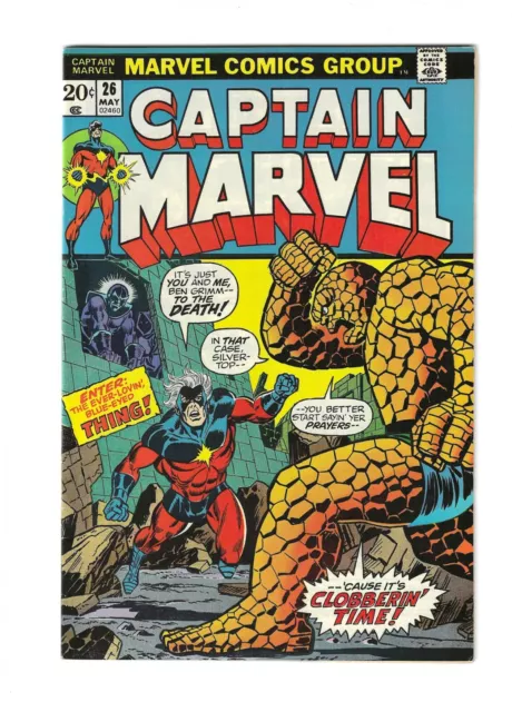 Captain Marvel #26 1ST THANOS COVER! 2ND FULL APP THANOS! STARLIN ART! VF/NM 9.0