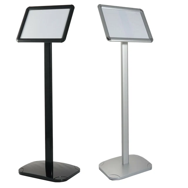 Insegna da pavimento A4 A3 argento nero supporto poster supporto telaio menu