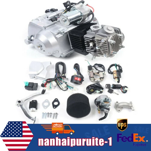 New 125cc 4Stroke Semi Auto Electric Start Engine Motor Kit for ATV Quad Go Kart