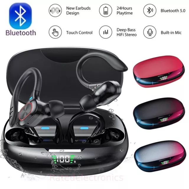 Bluetooth TWS Headset 5.1 True Wireless Earphones Earbuds Headphones HiFi Sport