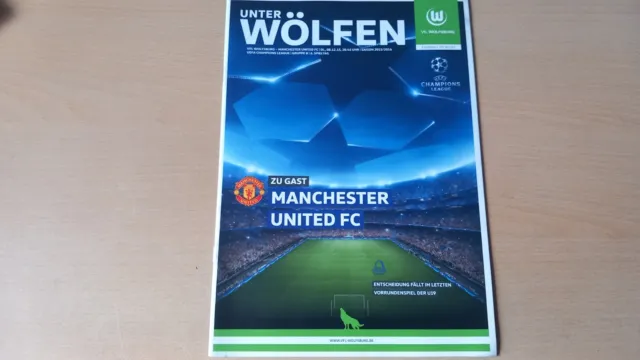 Wolfsburg v Manchester United Man Utd Champions League 2015/16 FREE POST