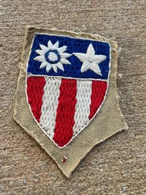 WW2 US Army CBI China Burma India Patch Hand Embroidered. ORIG.