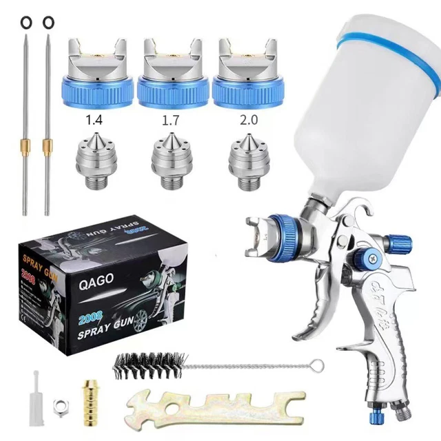 Aerografo ad Aria Compressa Ugello 0.8mm Mini Pistola a Spruzzo Pistola Spray Con Serbatoio 100ML per Verniciare Pneumatica HVLP Per Verniciatura Auto, Parete, Superficie di Mobili