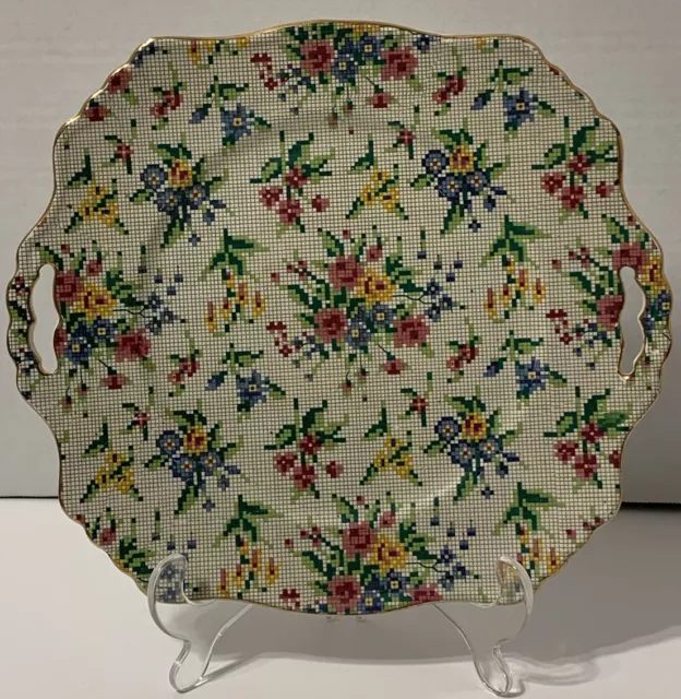 Royal Winton Grimwades “QUEEN ANNE” Handled Cake Plate - 11”