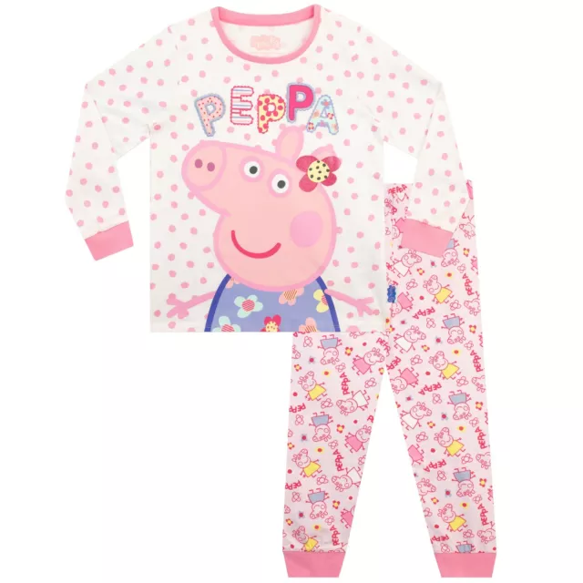 Peppa Pig Pyjamas Kids Girls 18 24 Months 2 3 4 5 6 7 8 Years Nightwear PJs Pink