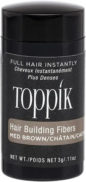 (DARK BROWN) Toppik Hair Building Fibres 11oz Spray For Thinning hair