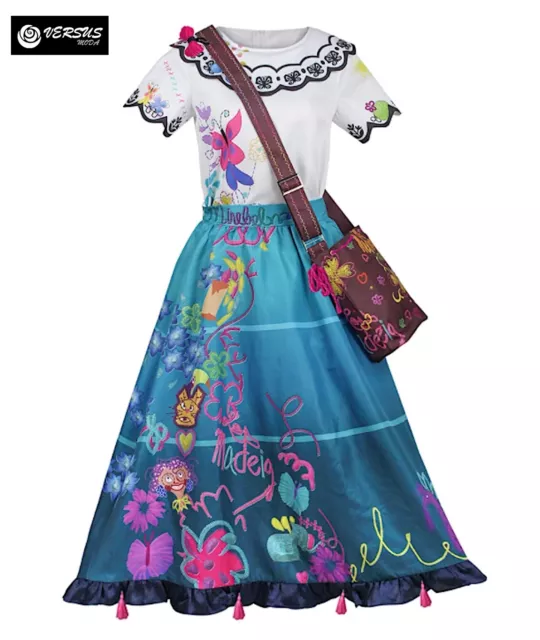 Simil Mirabel Costume Carnevale Donna Bambina Cosplay Woman Dress ENCANTO02W SD 3