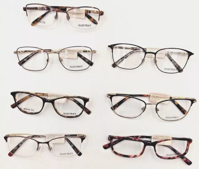 Ellen Tracy Womens Glasses CHOOSE SIZE/COLOR/MODEL Clear Vision Eyeglass Frame