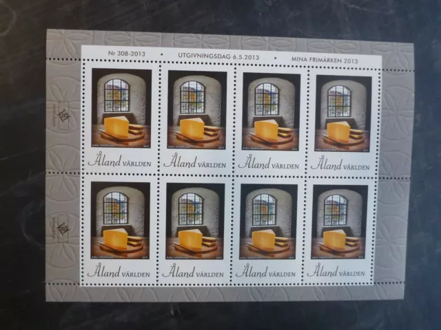 2013 Aland, Finland My Aland Cheese 8 Stamp Sheetlet Mint Mnh