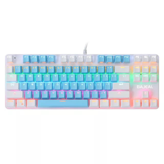 87 Keys Wired Mechanical Keyboard Mixed  Mechanical Keyboard with V1Q7