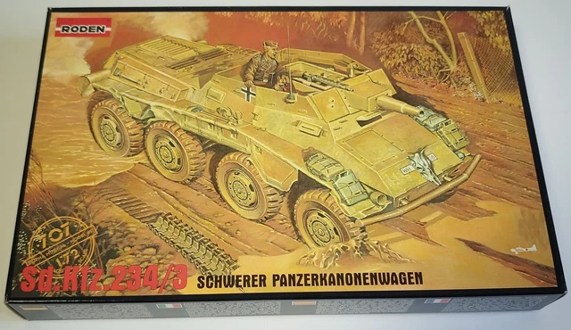 Roden Modellbausatz Sd.Kfz.234/3 Schw.Pz.kanonenwg. 1:72 – Für Modellbau-Enthusiasten