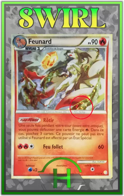 Feunard Holo Swirl/Spirouli - HS - 7/123 - French Pokemon Card